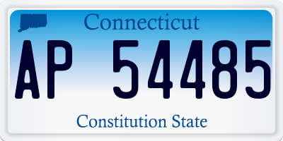 CT license plate AP54485