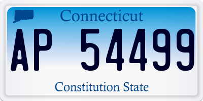 CT license plate AP54499