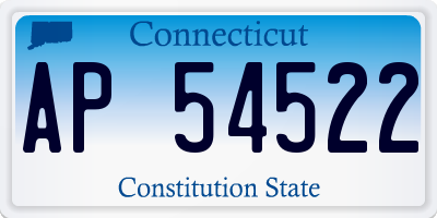 CT license plate AP54522
