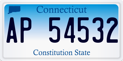 CT license plate AP54532