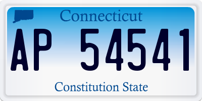 CT license plate AP54541