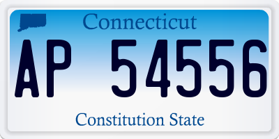 CT license plate AP54556