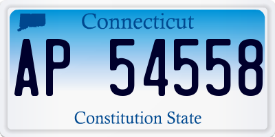 CT license plate AP54558
