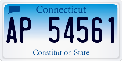 CT license plate AP54561