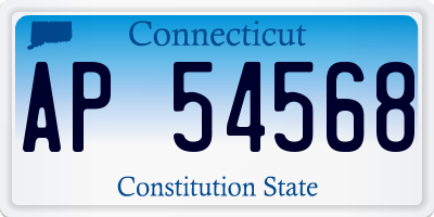CT license plate AP54568