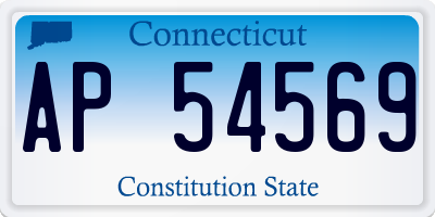 CT license plate AP54569
