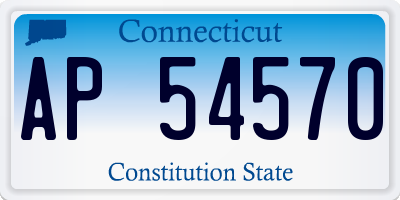 CT license plate AP54570