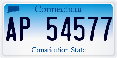 CT license plate AP54577