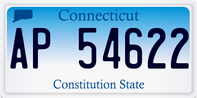 CT license plate AP54622