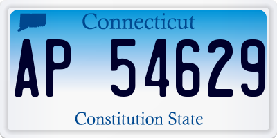 CT license plate AP54629