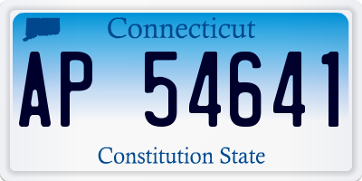 CT license plate AP54641
