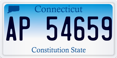 CT license plate AP54659