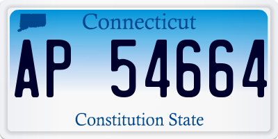 CT license plate AP54664