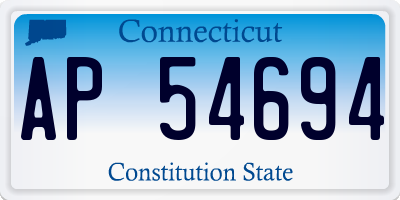 CT license plate AP54694