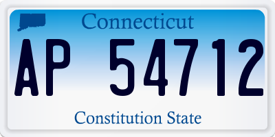 CT license plate AP54712