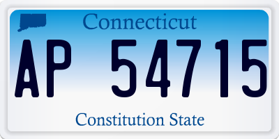 CT license plate AP54715