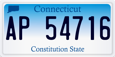 CT license plate AP54716