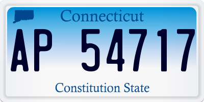 CT license plate AP54717