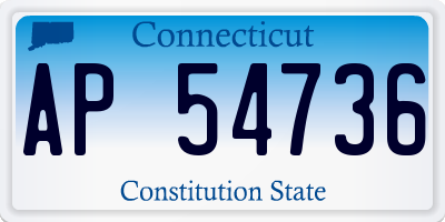 CT license plate AP54736