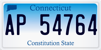 CT license plate AP54764