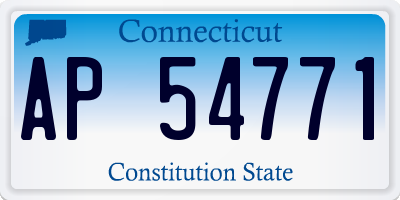 CT license plate AP54771