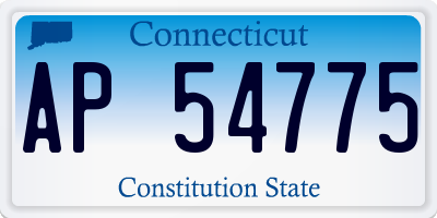 CT license plate AP54775