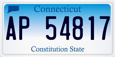 CT license plate AP54817