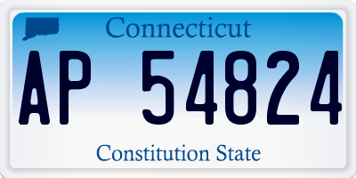 CT license plate AP54824