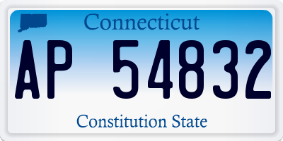 CT license plate AP54832