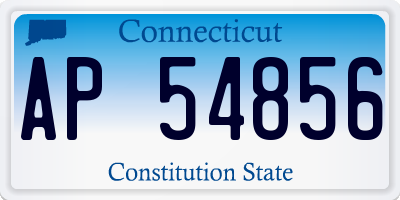 CT license plate AP54856