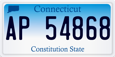 CT license plate AP54868