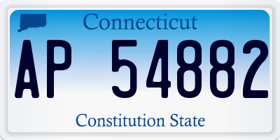 CT license plate AP54882