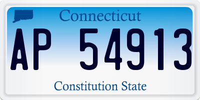 CT license plate AP54913