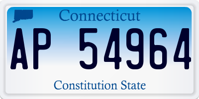 CT license plate AP54964
