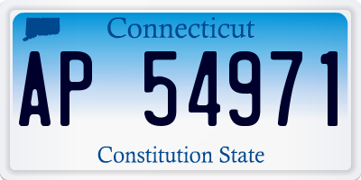 CT license plate AP54971