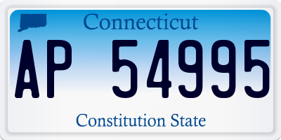 CT license plate AP54995