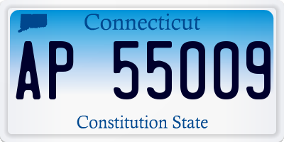 CT license plate AP55009