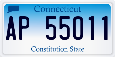 CT license plate AP55011