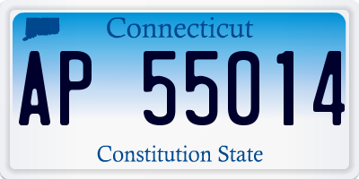 CT license plate AP55014