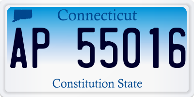 CT license plate AP55016