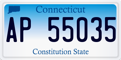 CT license plate AP55035