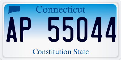 CT license plate AP55044