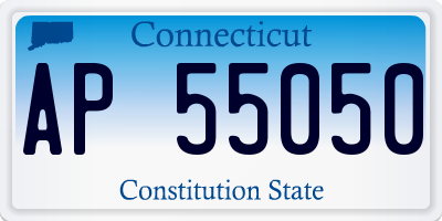 CT license plate AP55050