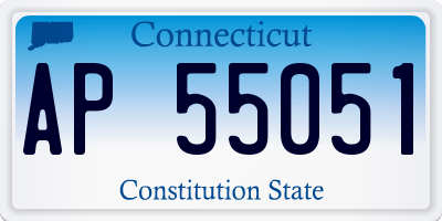 CT license plate AP55051
