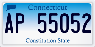 CT license plate AP55052