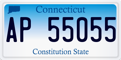 CT license plate AP55055