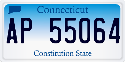 CT license plate AP55064