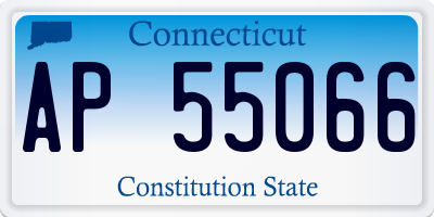 CT license plate AP55066
