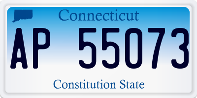 CT license plate AP55073