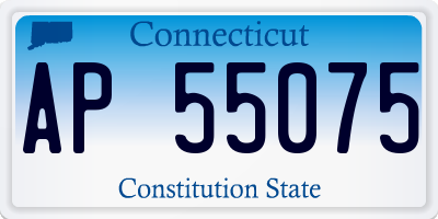 CT license plate AP55075